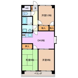 阿倉川駅 徒歩17分 3階の物件間取画像